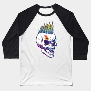 Rock Skull Punk Baseball T-Shirt